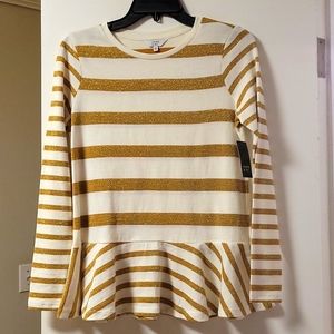 Gold and cream shirt